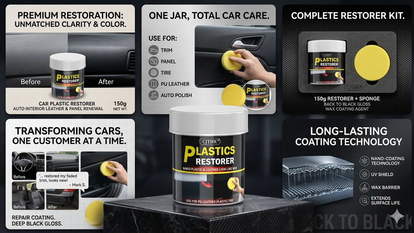AutoGloss™ 150g Car Plastic Restorer