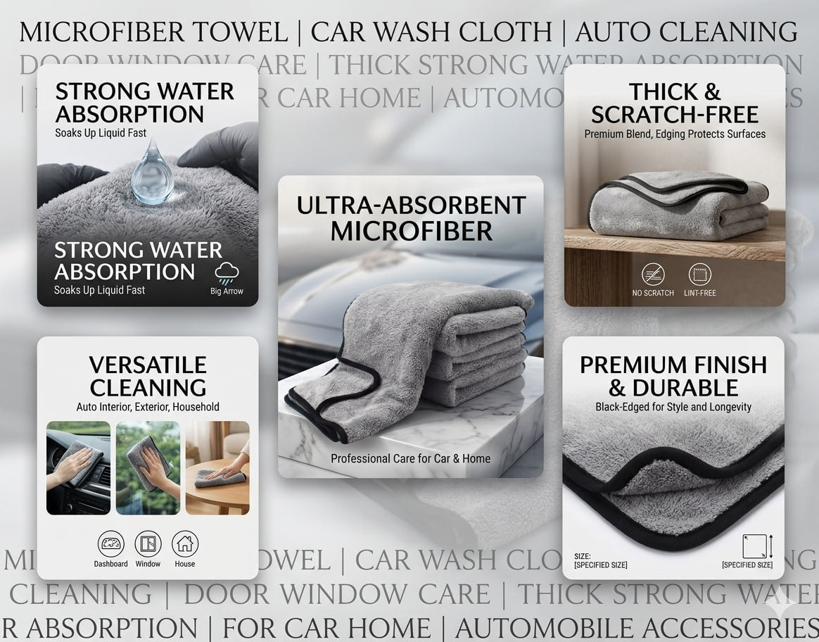 AutoGloss™ Premium Microfiber Towel